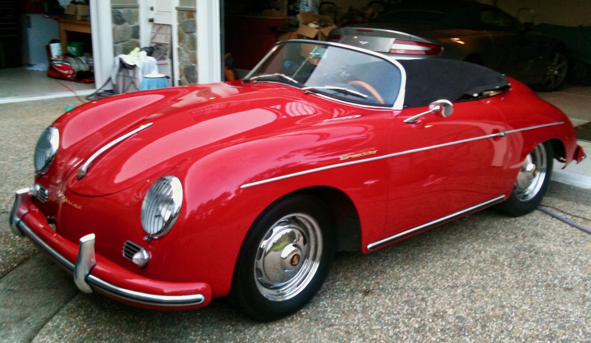 Vintage red car